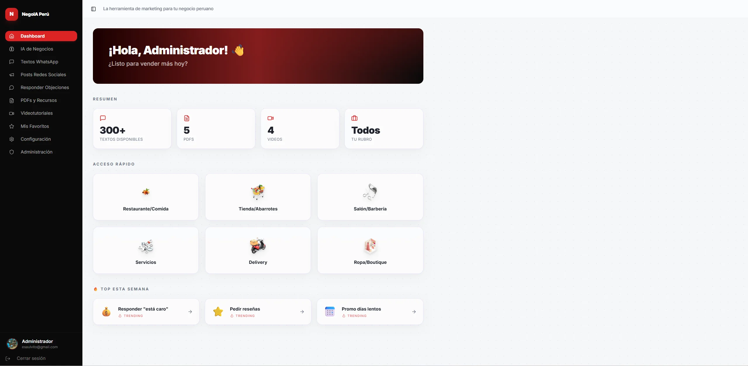 Herramienta de marketing para negocios y redes sociales